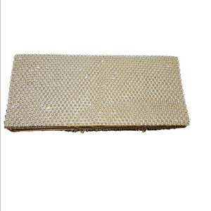 Vintage blush cream sparkle beaded clutch bag from Magid (flawed) with 🪙 purse.